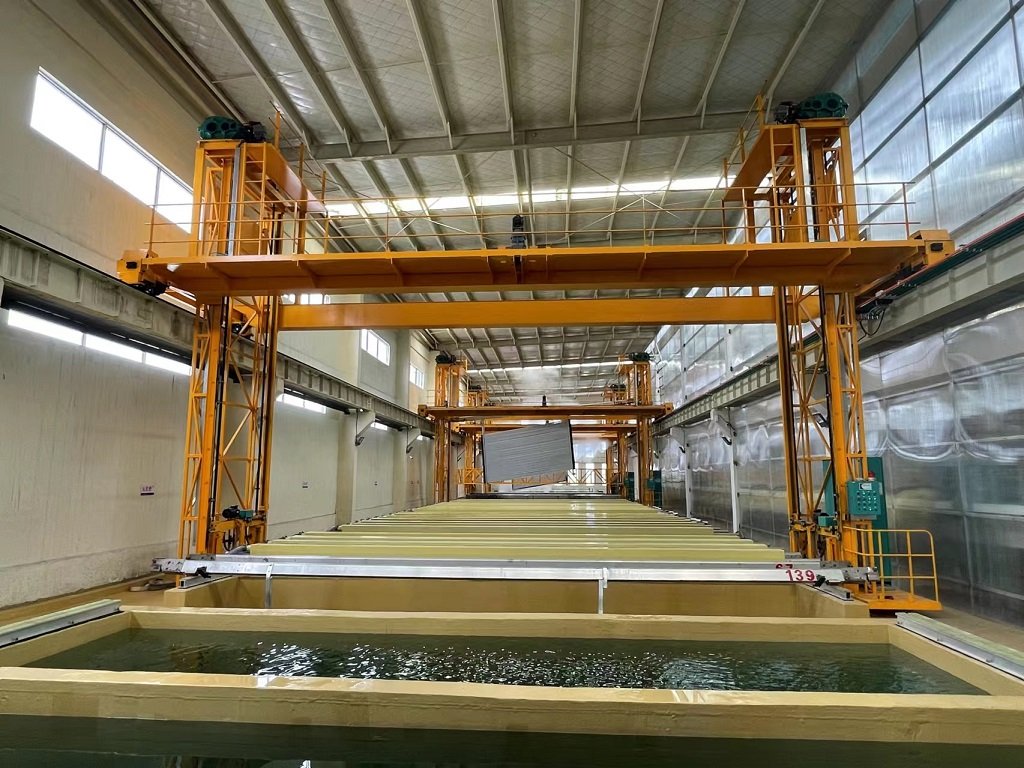 Aluminium anodizing line
