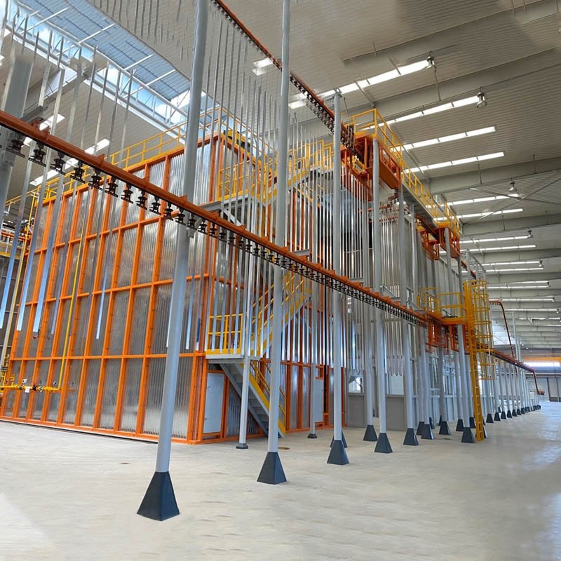 Powder coated aluminium profiles