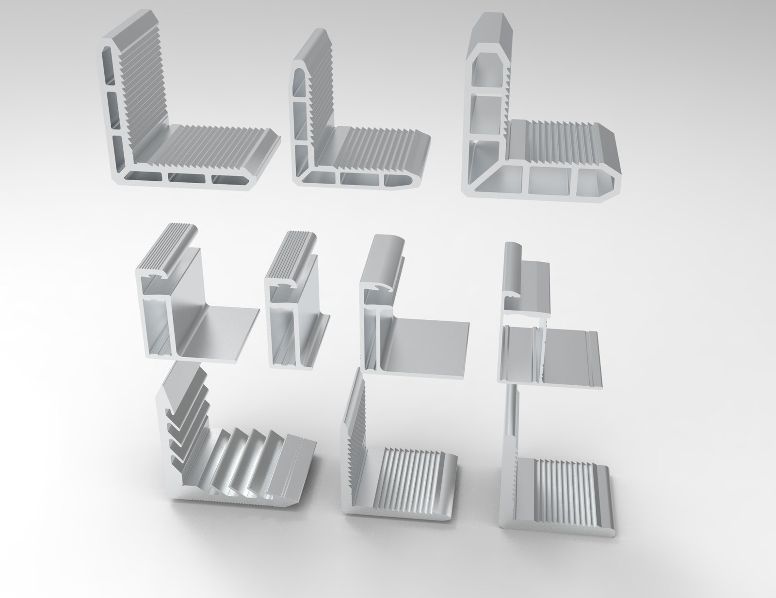 Aluminium solar frame profiles